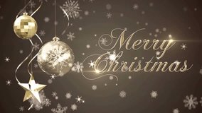 Glowing orb appearing near Merry Christmas, launching sparkles weaving ornaments revealing greeting. Festive, luxury, celebration, shimmer, elegance, holiday, winter - Powered by Shutterstock - Get 15% off with code: PIKWIZARD15