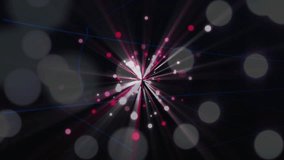Upon central cluster forming pink and white beams streaming outward showcasing abstract light burst. Abstract, digital art, luminosity, energy, cosmic, futuristic, motion - Powered by Shutterstock - Get 15% off with code: PIKWIZARD15