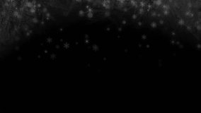 Falling snowflakes initiating orange and teal arcs rising and crossing forming vivid intersection. Abstraction, fluid dynamics, vibrant, minimalist, motion, contrast, digital art - Powered by Shutterstock - Get 15% off with code: PIKWIZARD15