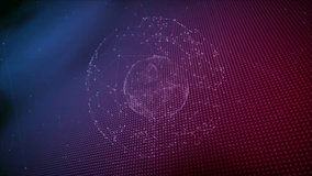 Blue mist initiating point cloud forming wireframe globe pulsing ring orbiting visualizing data. Technology, data, visualization, digital art, network, connectivity, abstract - Powered by Shutterstock - Get 15% off with code: PIKWIZARD15