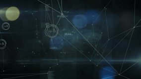 Blue bokeh circles starting white lines growing pulsing nodes grouping fading showing data network. Technology, data, connectivity, digital, network, futuristic, abstract - Powered by Shutterstock - Get 15% off with code: PIKWIZARD15