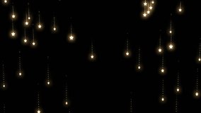 Emerging white point cluster pulsing ring as golden stars descending to illustrate particle motion. Abstract, cosmic, luminous, dynamic, futuristic, shimmer, celestial - Powered by Shutterstock - Get 15% off with code: PIKWIZARD15