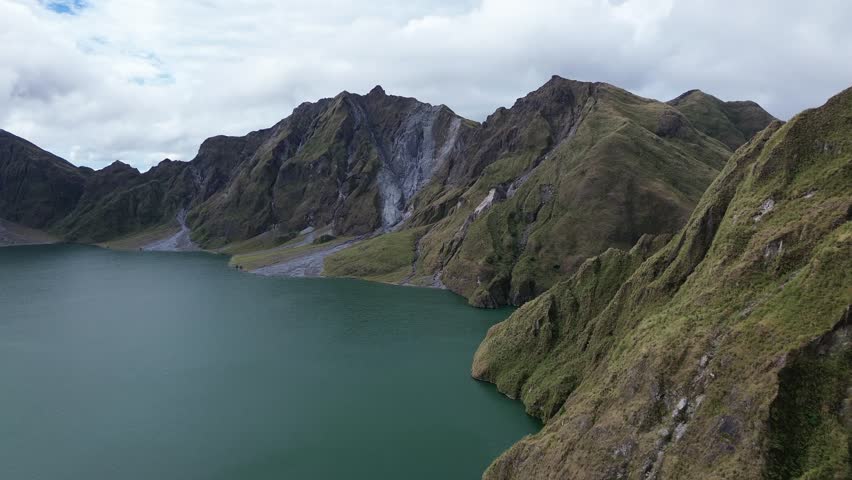 Beautiful landscape of crater lake 