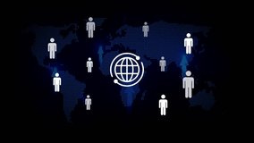 Global Network Connections People Icons World Map Digital Technology Communication Business Growth Connectivity Data Flow International Collaboration Teamwork - Powered by Shutterstock - Get 15% off with code: PIKWIZARD15