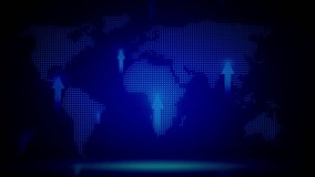 Global Network Connections Human Icons World Map Digital Interface Technology Communication Business Teamwork Collaboration Digitalization Connectivity Abstract Background - Powered by Shutterstock - Get 15% off with code: PIKWIZARD15