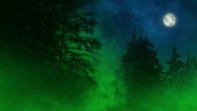 Night Forest Misty Swamp With Green Gas - Powered by Shutterstock - Get 15% off with code: PIKWIZARD15