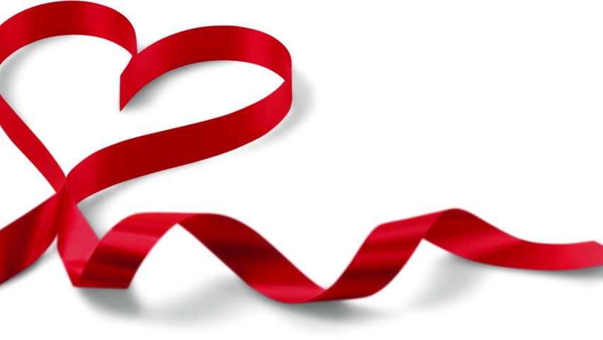 Elegant "I Love You" quote with a heart shaped from red ribbon on a clean white background. Perfect for romantic greetings and heartfelt designs.