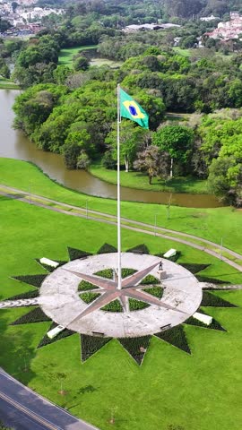 Curitiba Brazil. Tingui Park At Curitiba In Parana Brazil. State Park Landscape. Tourism Travel. Nature Park. Tingui Park At Curitiba In Parana Brazil. Brazil Flag Scenery.