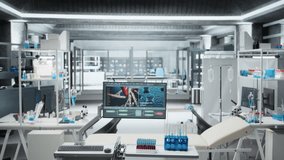 Empty pharmacology laboratory equipped for analysis and dosage testing, showcasing the foundation of research, healthcare progress and scientific innovation in medicine and biotechnology. - Powered by Shutterstock - Get 15% off with code: PIKWIZARD15