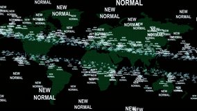Global Map Of New Normal Message Across The World In Digital Style Trend Graphic Visualization - Powered by Shutterstock - Get 15% off with code: PIKWIZARD15