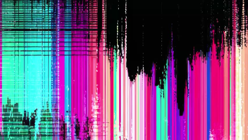 Abstract pixel noise and color glitch animation. High quality 4k footage