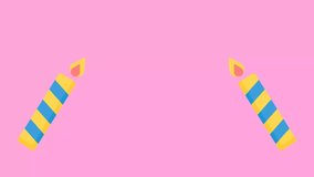 Happy Birthday to you wish animated video clip, HBD 3D text clip, Happy Birthday candle gif - Powered by Shutterstock - Get 15% off with code: PIKWIZARD15