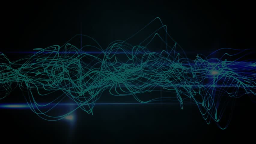 On load teal waveform oscillating, branching, flaring, merging dots, dispersing, visualizing sound. Digital art, abstract, futuristic, motion graphics, technology, data visualization, luminous - Powered by Shutterstock - Get 15% off with code: PIKWIZARD15
