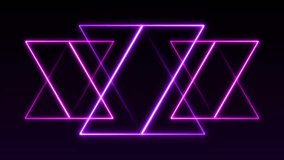 Swirl emerging in triangles morphing into Happy Halloween text while ghosts gliding greeting reveal. Neon, geometric, festive, animated, cyberspace, glow, surreal - Powered by Shutterstock - Get 15% off with code: PIKWIZARD15