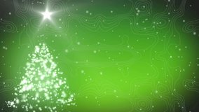 Particles emerging forming glowing tree with pulsing star and script wishing Merry Christmas. Festive, holiday, celebration, elegance, illumination, digital, abstract - Powered by Shutterstock - Get 15% off with code: PIKWIZARD15
