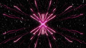 Flashing cluster forming pink arcs bursting shifting limbs pulsing collapsing core showing energy. Futuristic, abstract, technology, vibrant, dynamic, digital, innovation - Powered by Shutterstock - Get 15% off with code: PIKWIZARD15