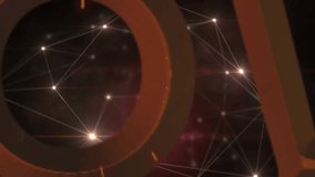 Embers drifting forming network weaving around HALLOWEEN NIGHT while pulsing flares revealing title. Dark, abstract, futuristic, moody, digital, cinematic, mystical - Powered by Shutterstock - Get 15% off with code: PIKWIZARD15