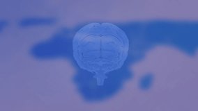 Starting with brain fading 3D globe rotating and network lines connecting icons showing data flow. Neural, connectivity, innovation, digital, futuristic, technology, analytics - Powered by Shutterstock - Get 15% off with code: PIKWIZARD15