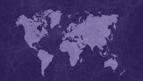 On animation start world map popping red markers then drawing lines showing global network links. Geography, connectivity, digital, network, communication, technology, visualization - Powered by Shutterstock - Get 15% off with code: PIKWIZARD15