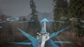 Compass dial fading in triggers needle settling and arrowhead pointing toward SEO growth. Navigation, direction, guidance, technology, digital, strategic, exploration - Powered by Shutterstock - Get 15% off with code: PIKWIZARD15