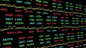 Data feed updating causing bars growing and shrinking with line chart rippling to show market moves. Analytics, dashboard, visualization, technology, finance, digital, dynamic - Powered by Shutterstock - Get 15% off with code: PIKWIZARD15