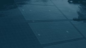 On activation holographic panels above lake exhibiting growing bar charts visualizing market trends. Futuristic, technology, data, analytics, innovation, serene, immersive - Powered by Shutterstock - Get 15% off with code: PIKWIZARD15