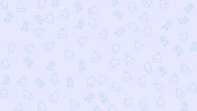 Seamless winter pattern of cozy light blue hats, mittens, and scarves, perfect for seasonal designs and festive decorations. - Powered by Shutterstock - Get 15% off with code: PIKWIZARD15