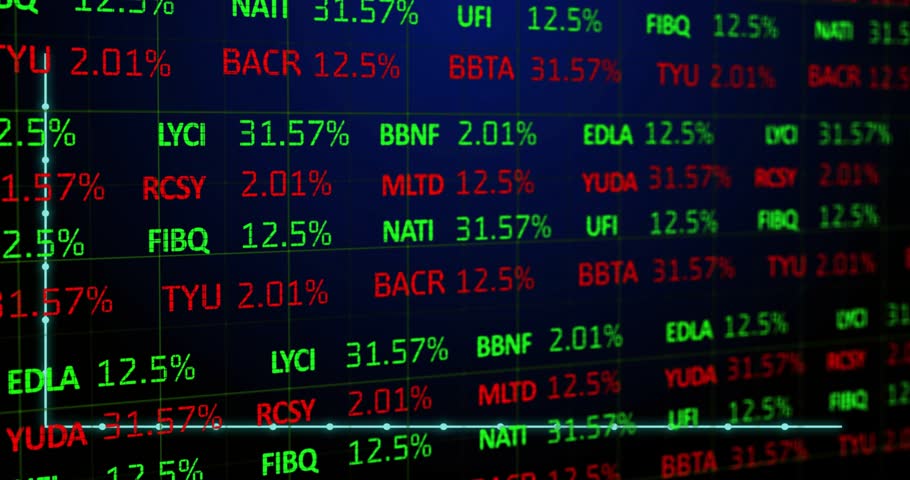 Opening dark trading screen and showing candlestick chart fluctuating visualizing market volatility. Finance, stock market, data visualization, analysis, investment, technological, professional