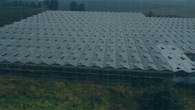 Drone hovering over solar panel array starting scanning overlay and rotating rings logging metrics. Renewable, technology, data, innovation, energy, futuristic, monitoring - Powered by Shutterstock - Get 15% off with code: PIKWIZARD15