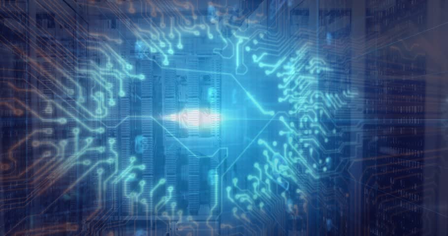 Glowing core appearing, pulsing beams revealing circuits, drifting bitcoin icons forming neon logo. Cyberspace, futurism, digital, technology, innovation, network, virtual