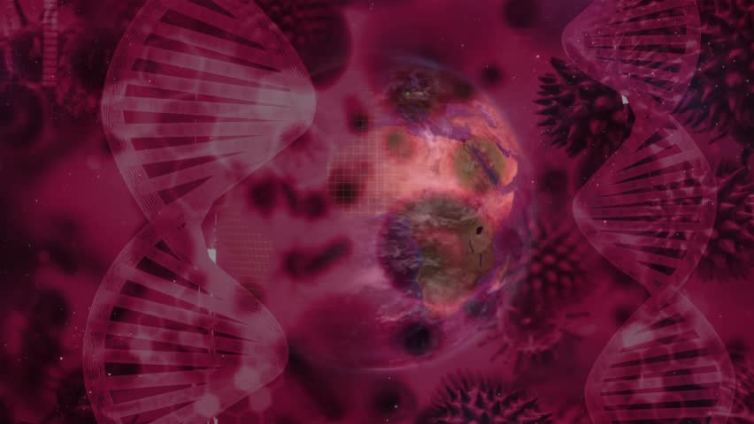 Code materializing triggers viral mass rotating with neon lines spiraling showing data processing. Molecular, digital, futuristic, biotechnology, innovation, abstract, technology - Powered by Shutterstock - Get 15% off with code: PIKWIZARD15