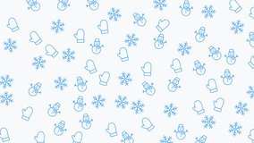 Seamless winter pattern with snowflakes, snowmen, and mittens perfect for festive designs. Great for christmas crafts, stationery, and textiles. - Powered by Shutterstock - Get 15% off with code: PIKWIZARD15