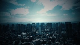 Drone aerial photography of modern city and digital technology concept image - Powered by Shutterstock - Get 15% off with code: PIKWIZARD15