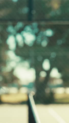 Handshake, tennis and people with net for fitness, sportsmanship and training for contest or practice. Athlete, person and introduction with opponent, shaking hands and congratulations for game