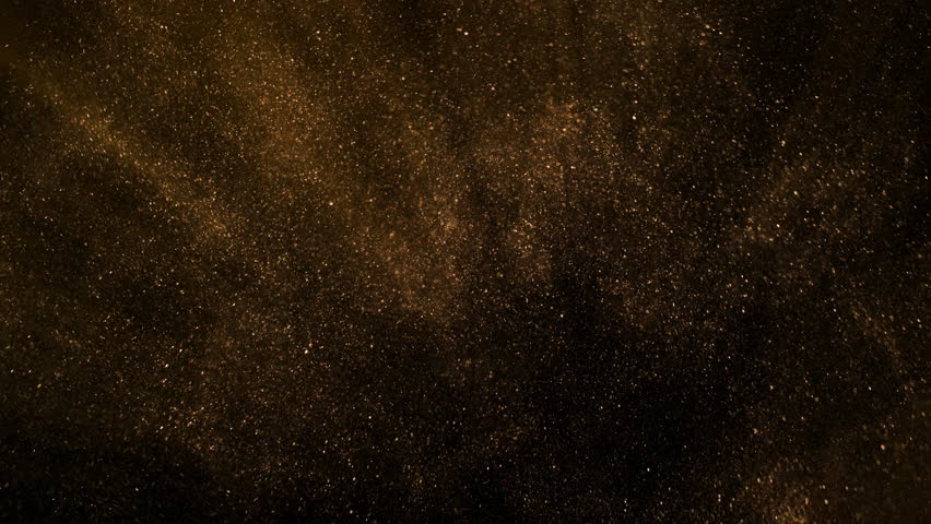 Super Slow Motion Shot of Glittering Golden Background at 1000fps.
