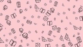 Doodle education pattern with globes, rulers, books, and footballs. Ideal for school projects, geography lessons, and creative academic backgrounds. - Powered by Shutterstock - Get 15% off with code: PIKWIZARD15