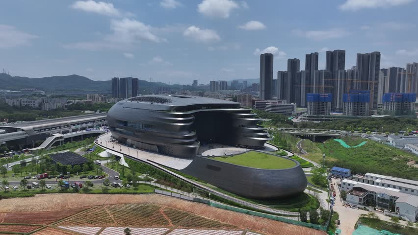 China Shenzhen Guangming Science and Technology Museum,designed by famous Architects, features digital innovation exhibits interactive installations and futuristic architecture for technology creative
