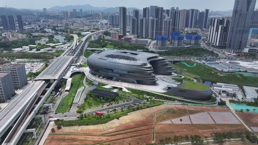 China Shenzhen Guangming Science and Technology Museum,designed by famous Architects, features digital innovation exhibits interactive installations and futuristic architecture for technology creative