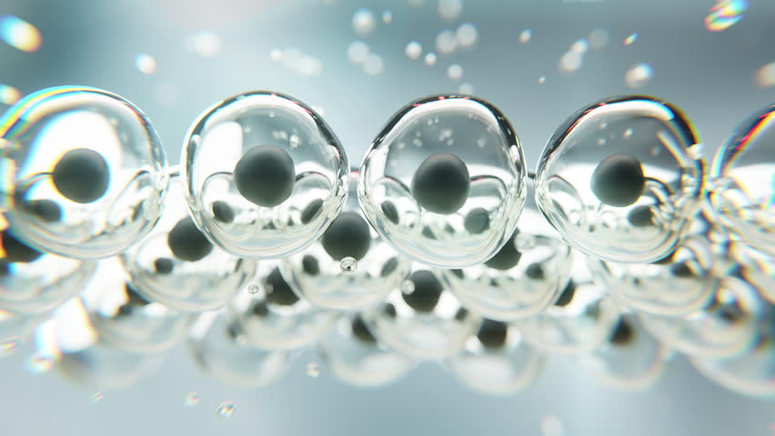 Laser beams penetrate skin cells in a 3D animation, symbolizing treatment, regeneration, and radiant beauty. Perfect for medical, cosmetic, and skincare content.