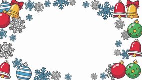 A vibrant and cheerful Christmas-themed pattern featuring bells, ornaments, snowflakes, and festive colors perfect for holiday decoration projects. - Powered by Shutterstock - Get 15% off with code: PIKWIZARD15