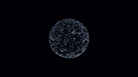 Luminous Particle Swarm within a 3D Orb. A Looping Animation Simulating an Energy Core or Physics Model. - Powered by Shutterstock - Get 15% off with code: PIKWIZARD15