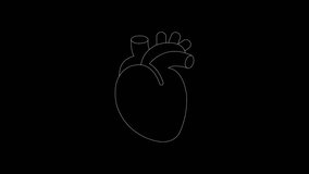 heartbeat display Electrocardiogram show heart beat line Heart health, cardiology logo animation - Powered by Shutterstock - Get 15% off with code: PIKWIZARD15