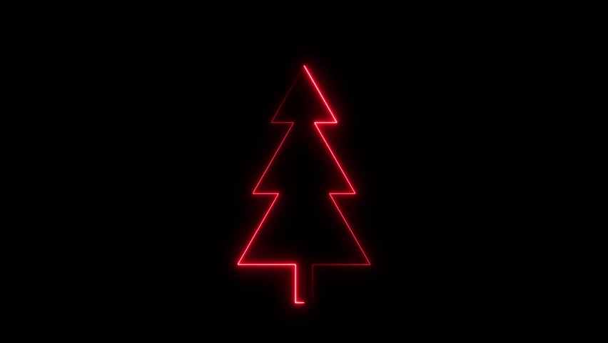 Neon christmas tree with digital glitch effect. Futuristic cyberpunk design. Christmas Tree neon sign. Computer generated 3d render - Powered by Shutterstock - Get 15% off with code: PIKWIZARD15
