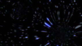 A dark futuristic hyperspace tunnel animation with glowing light particles stretching through space, creating a fast-travel star warp effect. Perfect for sci-fi videos, cosmic backgrounds - Powered by Shutterstock - Get 15% off with code: PIKWIZARD15