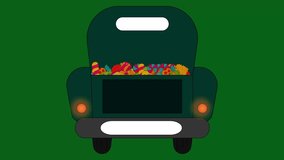Truck Running with Halloween Candy Animation - Powered by Shutterstock - Get 15% off with code: PIKWIZARD15