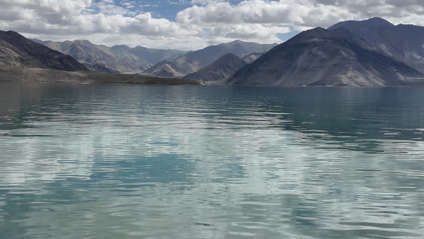 Beautiful landscape of Pangong Tso Lake in Ladakh, Northern India