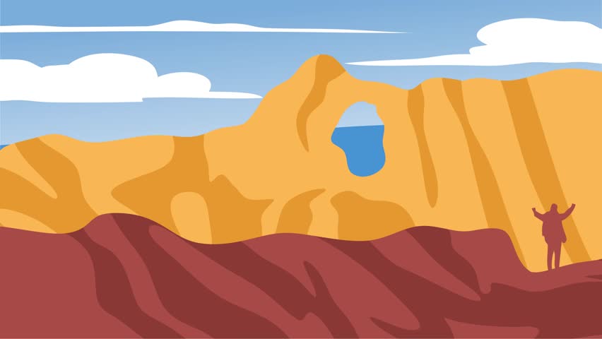 Canyonlands National Park with beautiful natural views and sky