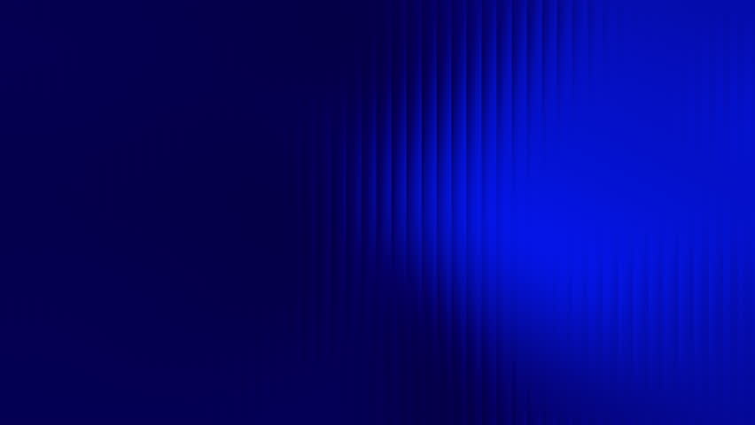 A stylish horizontal motion graphic featuring a surface with thin vertical stripes moving subtly, highlighting a fractal pattern on a rich royal blue background.