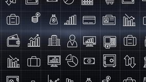 Cyan ring emerging pulsing outward, highlighting icons, hologram forming hub visualizing finances. Technology, finance, data, analytics, digital, innovation, blockchain - Powered by Shutterstock - Get 15% off with code: PIKWIZARD15