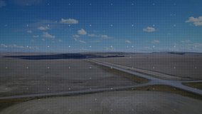 HUD fading in over plain, rings pulsing, code scrolling, waveform blipping for sensor analysis. Technology, interface, digital, innovation, futuristic, data, analytics - Powered by Shutterstock - Get 15% off with code: PIKWIZARD15